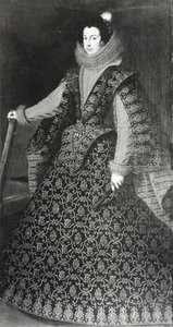 Retrato da princesa Elisabeth da França (1602-44) 1621 de French School