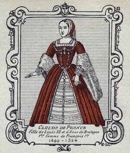 Retrato da Rainha Claude de França (1499-1524) de French School