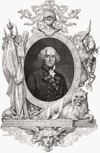 Retrato de Richard, Earl Howe (1726-99) Oficial da Marinha Inglesa de French School