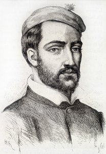 Retrato de Theodore Gericault, pintor francês (1791 - 1824) - em "L