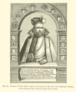 Retrato de Tycho Brahe, gravado por Gheyn, no final do século XVI (gravura) de French School