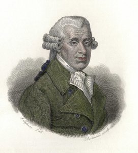 Retrato de William Hawes (1736-1808), médico inglês. Em "Retratos de Homens Úteis". de French School