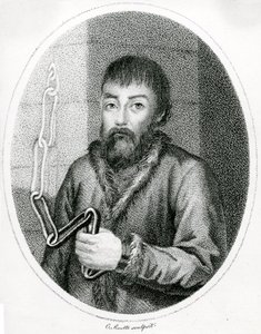 Retrato, de, yemelyan, Pugachev, 18º século de French School