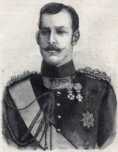Retrato do Príncipe herdeiro da Grécia (que se tornou George I da Grécia de French School