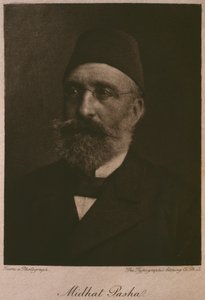 Retrato do Khedive Tawfik, de LEgypte de Georg Moritz Ebers (1837-98), 1881 (gravura de bw) de French School