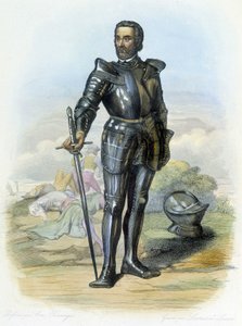 Retrato do Cavaleiro Bayard (1475-1524) - em "Le Plutarch francais", ed. Mennechet de French School