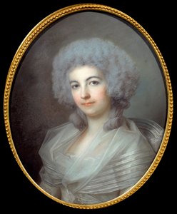 Retrato da esposa de Pierre Choderlos de Laclos Pintura no pastel da Escola Francesa do século XVIII. Sol. 0,55x0,45 m Museu Amiens da Picardia de French School