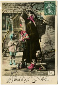 Cartão postal: Feliz Natal, Maria (papel impresso) de French School