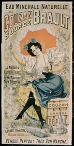 Cartaz publicitário Brault Água Mineral Natural de Couzan