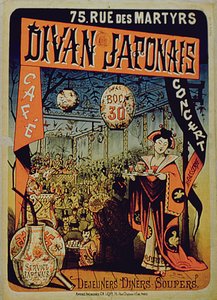 Cartaz publicitário Divan Japanese, Paris