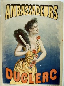 Cartaz publicitário Duclerc em Les Ambassadeurs