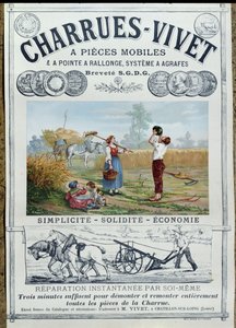Meu Arados cartaz de publicidade, c.1891