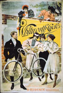 Cartaz publicitário Whitworth Cycles, Paris