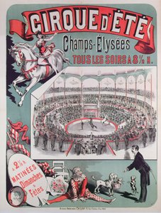 Cartaz publicitário do Cirque dEte, c.1880