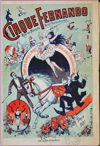 Cartaz publicitário do Circo Fernando, Paris