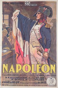 Cartaz publicitário do filme, Napoleão, escrito por Abel Gance