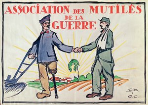 Cartaz para a Associação dos Mutiles of War, c.1920