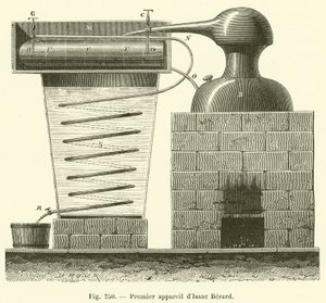 A primeira câmera de Isaac Berard (gravura) de French School