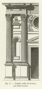 Primeira ordem do Louvre, de Pierre Lescot de French School