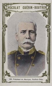 Presidente do México, Porfirio Diaz (foto colorida) de French School