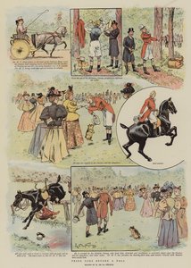 O orgulho vai antes de uma queda (chromolitho) de French School