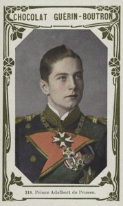 Príncipe Adalberto da Prússia (foto colorida) de French School