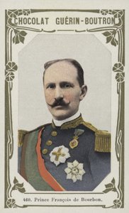 Príncipe François Bourbon (foto colorida) de French School