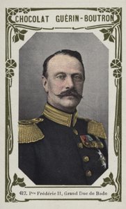 Príncipe Frederico II, Grão-Duque de Bade (foto colorida) de French School