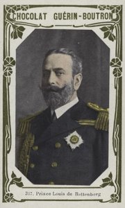 Príncipe Louis de Battenberg (foto colorida) de French School