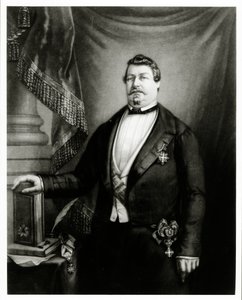 Príncipe Lucien Murat como Grão-Mestre do Grande Oriente da França, c.1855 de French School