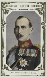 Príncipe Nicolas da Grécia (foto colorida) de French School