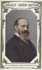 Príncipe Radolin, embaixador alemão em Paris (foto colorida) de French School