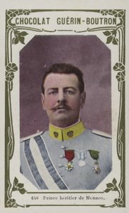 Príncipe herdeiro de Mônaco (foto colorida) de French School