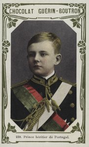 Príncipe herdeiro de Portugal (foto colorida) de French School