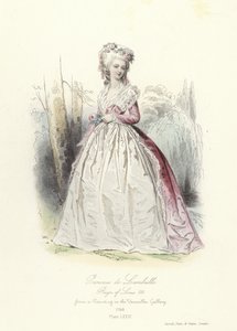 Princesa de Lamballe, reinado de Luís XVI da França de French School