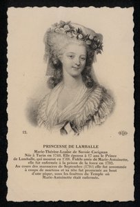 Princesse De Lamballe (litho) de French School