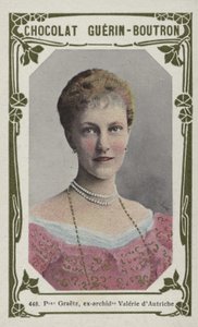 Princesa Graetz, antiga arquiduquesa Valerie da Áustria (foto colorida) de French School