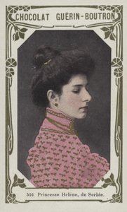 Princesa Helene, da Sérvia (foto colorida) de French School