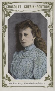 Princesse Mary Victoria dAngleterre (foto colorida) de French School