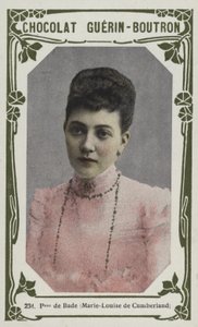 Princesa de Baden, Marie-Louise de Cumberland (foto colorida) de French School
