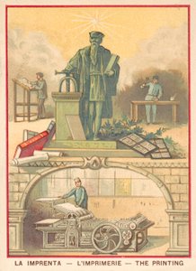 Impressão (chromolitho) de French School