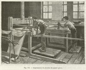Impressão papel de parede de French School