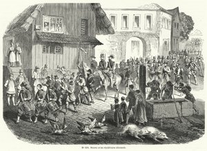 Procissão de Gustav Struve e republicanos alemães, Revolução de 1848 de French School