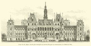 Projeto Magne, uma das mais observações do concurso realizado para a reconstrução do Hotel de Ville de French School
