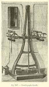 Puntelegraphe Caselli (gravura) de French School