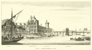 Quai des Tuileries em 1650 de French School