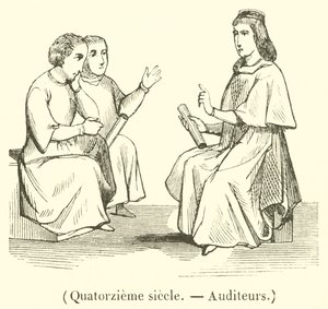 Século XIV, Auditores (gravura) de French School