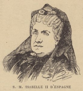 Rainha Isabella II da Espanha de French School