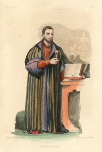 Rabelais (gravação a cores) de French School