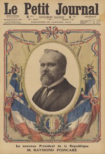 Raymond Poincare, novo Presidente da República Francesa (cor litho) de French School